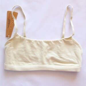 Skims Cotton Jersey Scoop Bralette XS